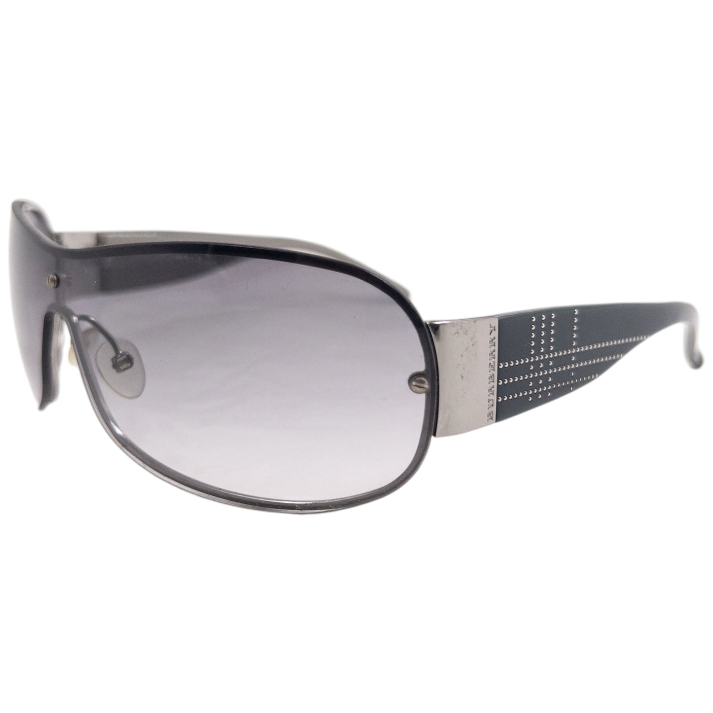 Vintage 2000s Burberry Nova Check Studded Sunglasses | O/S, Blue