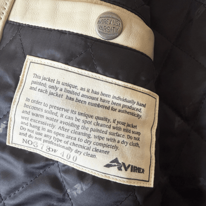 Avirex Tattoo Style 'Dragon vs Snake' Leather Jacket - XL / XXL | XL, Red