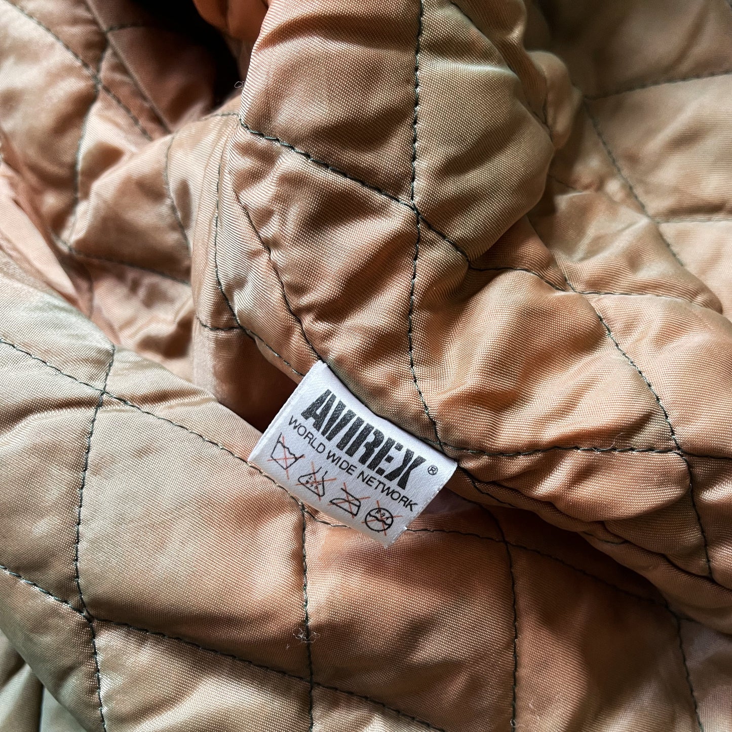 Avirex 'North West Wild Bears' Leather Varsity Jacket - M