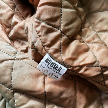 Avirex 'North West Wild Bears' Leather Varsity Jacket - M