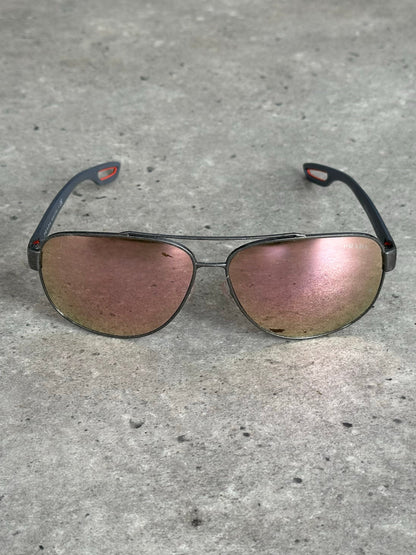 Prada Sport 2000s Aviator Logo Sunglasses