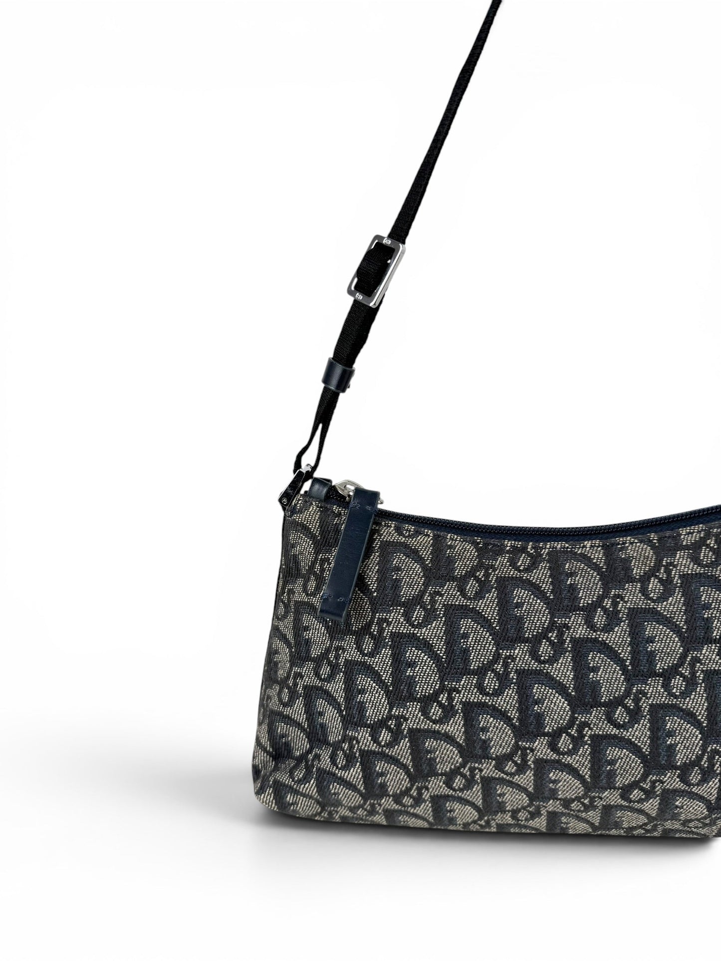 2002 Christian Dior Monogram Shoulder Bag | O/S, Navy