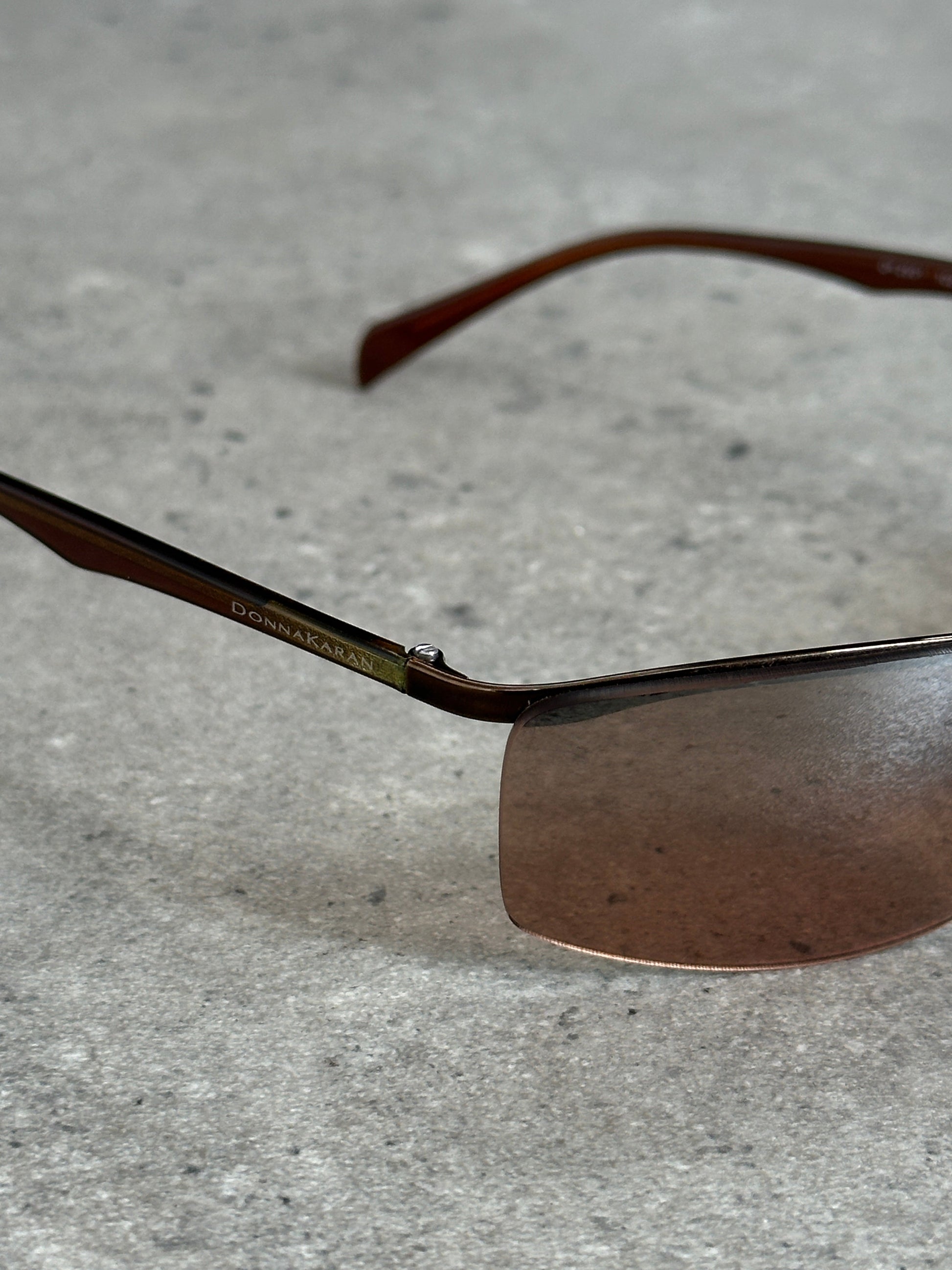 Donna Karan 2000s Rimless Rectangular Sunglasses