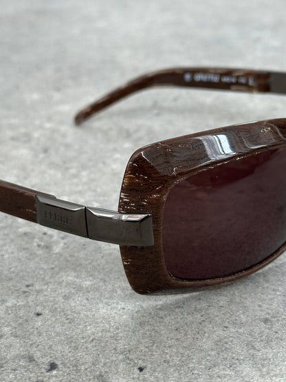 Gianfranco Ferrre 1990s Oversized Logo Sunglasses