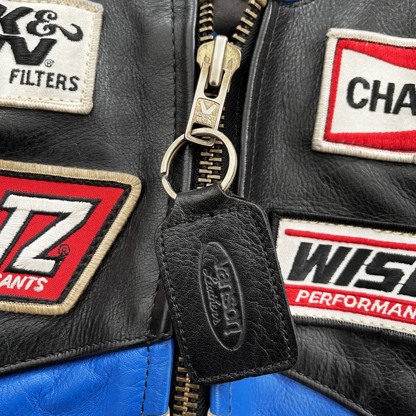 Vanson Leathers Genesis NYC Motorcycle Racer Jacket - M