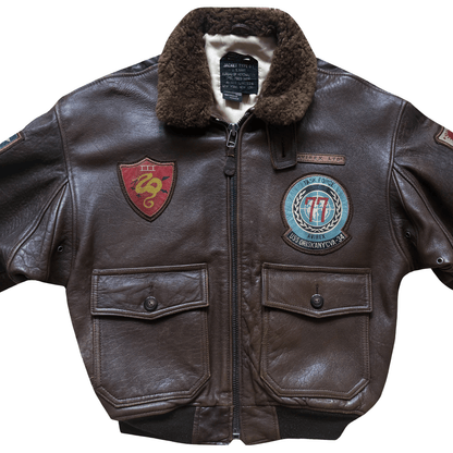 Avirex 1987 Top Gun Russian G-1 Flight Jacket - S / M | S/M, Brown