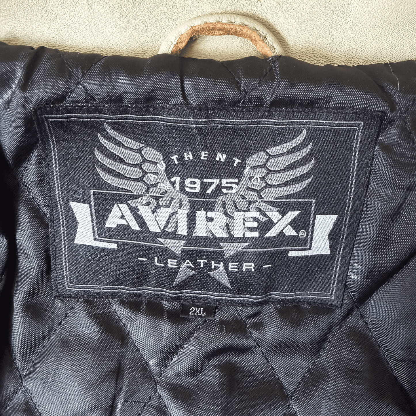 Avirex Tattoo Style 'Dragon vs Snake' Leather Jacket - XL / XXL | XL, Red