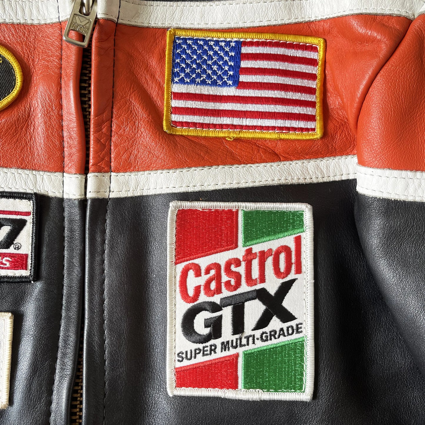 Vanson Leathers Motorcycle Racer Jacket - S