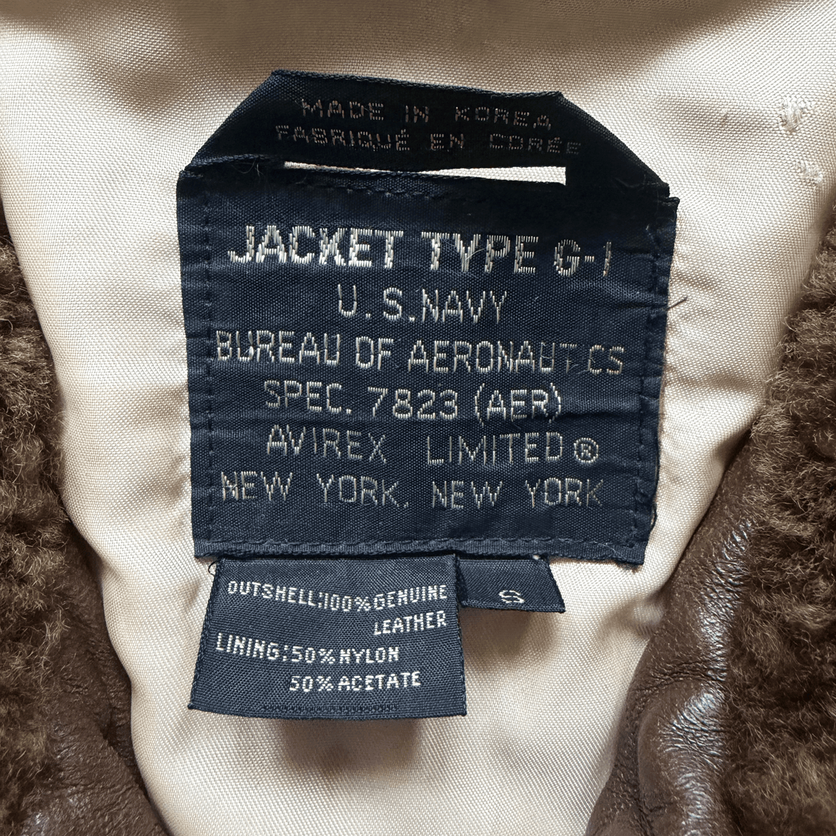 Avirex 1987 Top Gun Russian G-1 Flight Jacket - S / M | S/M, Brown
