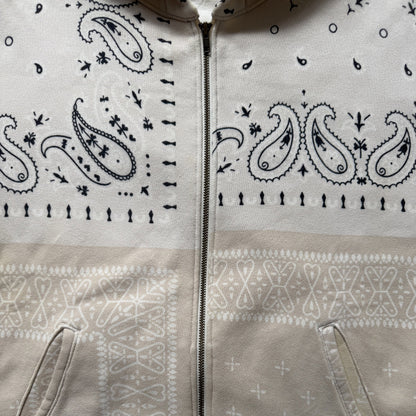 Kapital Bandana Quilted Shell Hoodie - L | Large, Beige