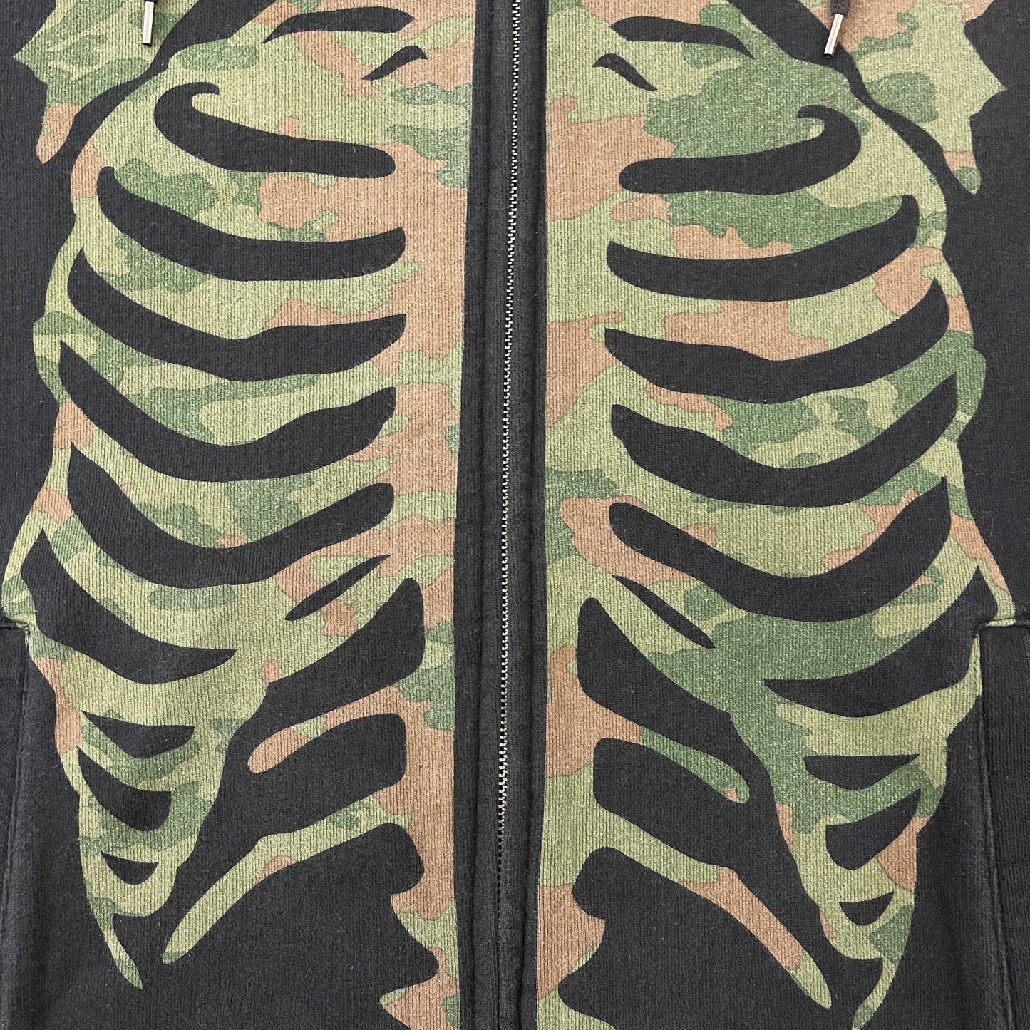 Vanson Leathers Camo Skeleton Hoodie - M | Medium, Multicoloured