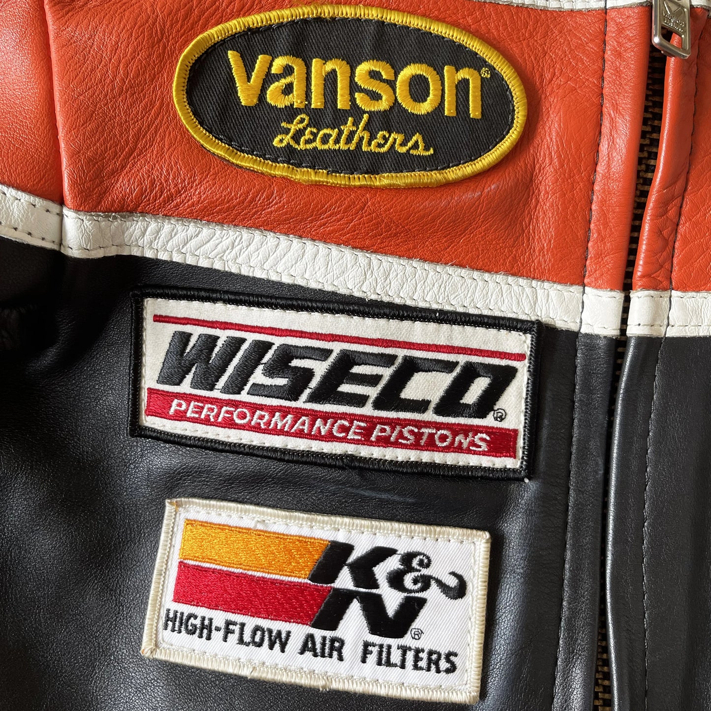 Vanson Leathers Motorcycle Racer Jacket - S