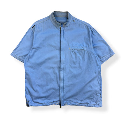 2000's Maharishi Pixelated Dragon Zipped Shirt (L) | Default Title, Blue