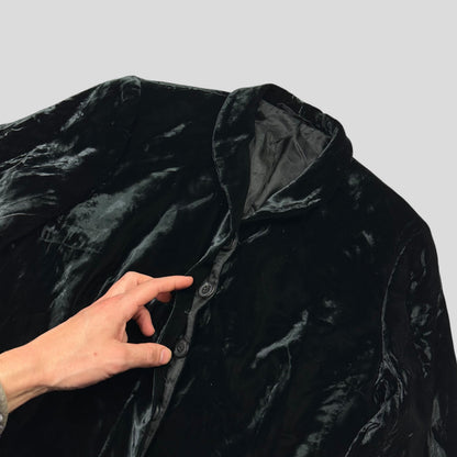 Gucci by Tom Ford 1999 Velour Velvet Runway Jacket - IT46 (UK10) | Default Title, Black
