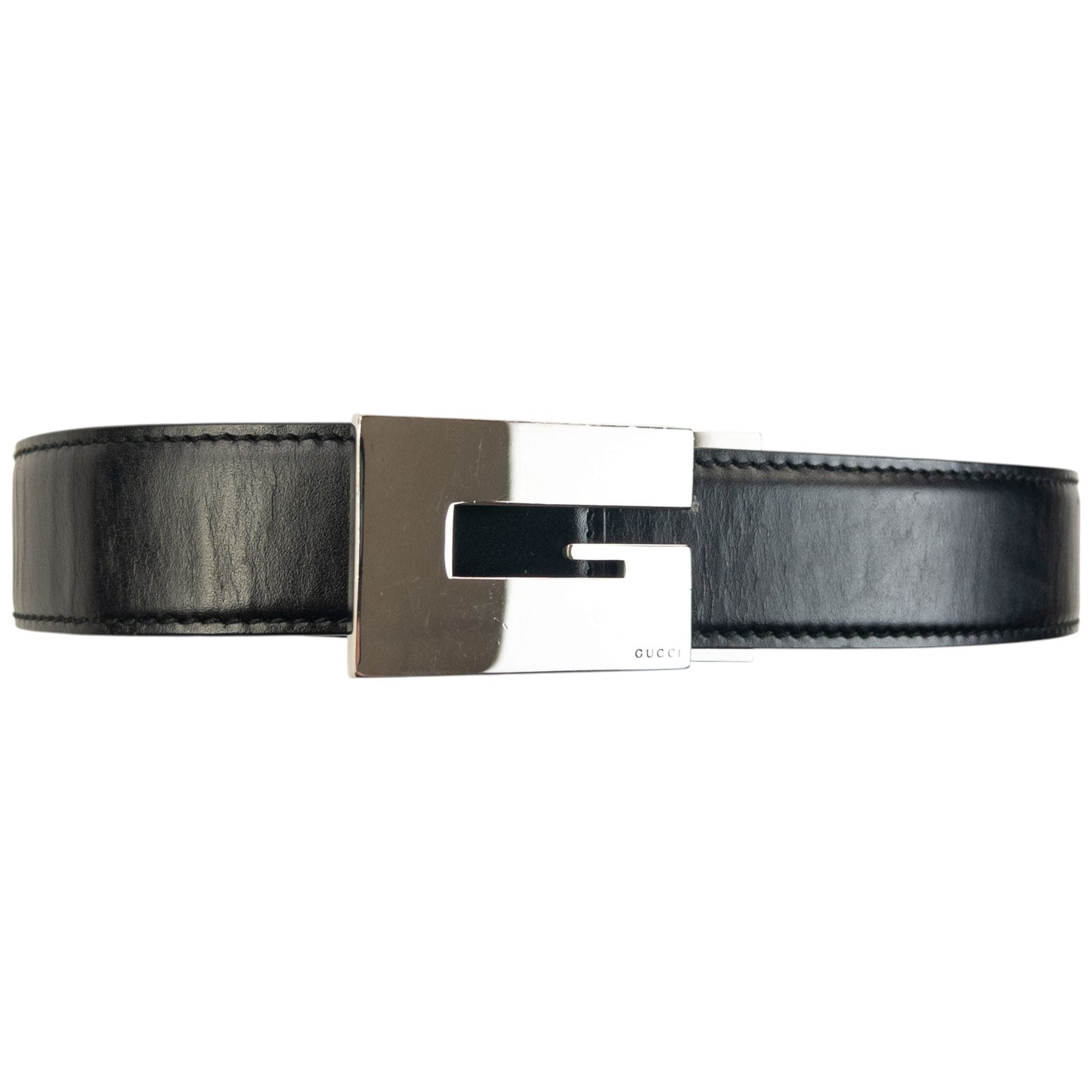 Vintage 2000s Gucci Leather Belt Size M | O/S, Black