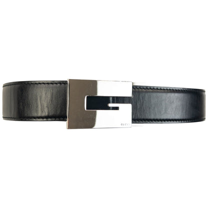 Vintage 2000s Gucci Leather Belt Size M | O/S, Black