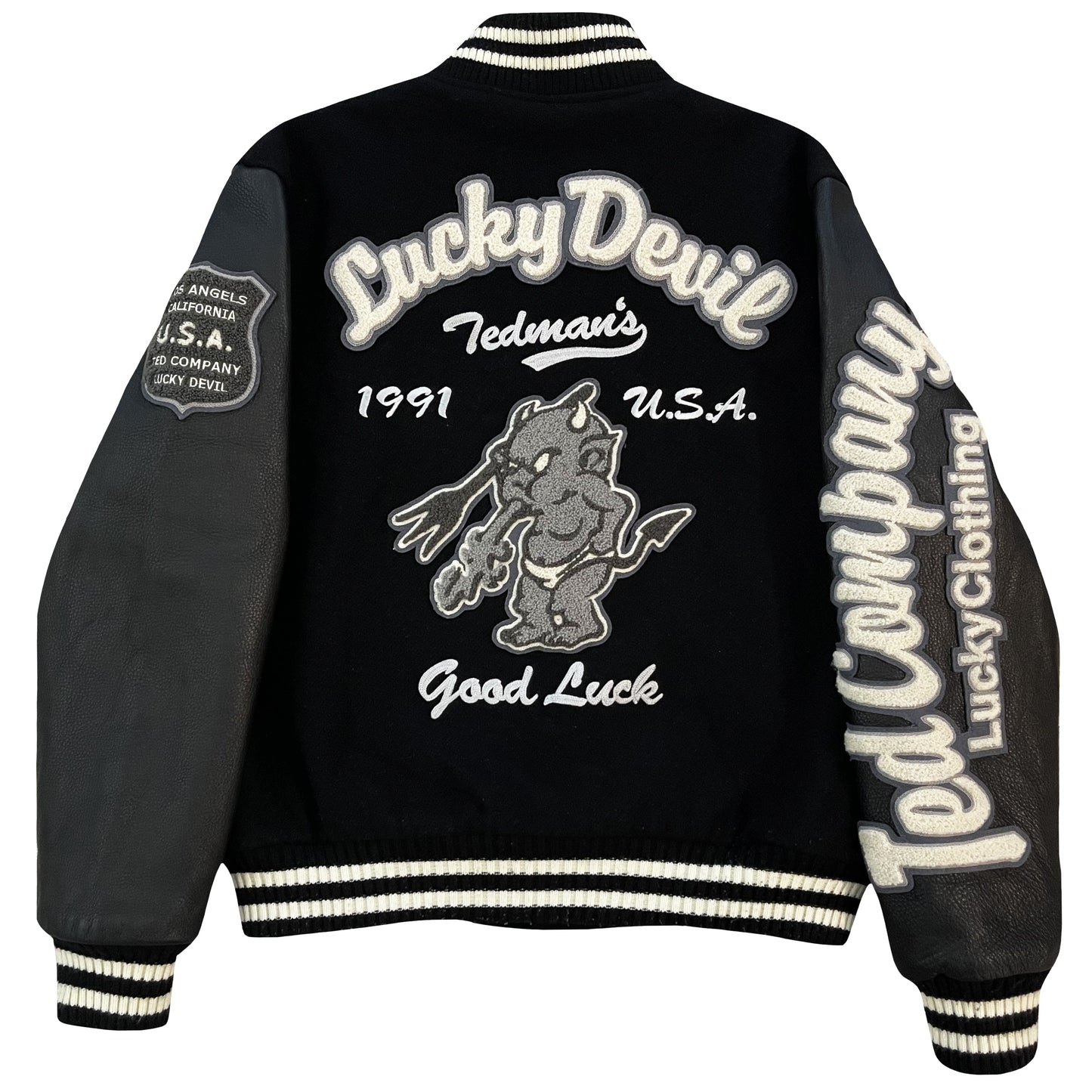 Tedman's 'Lucky Devil' Varsity Jacket - L