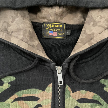 Vanson Leathers Camo Skeleton Hoodie - M | Medium, Multicoloured