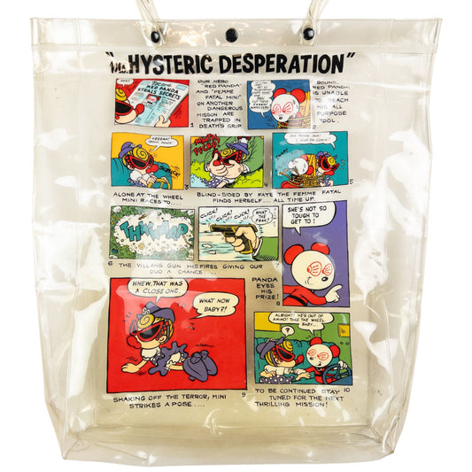 Vintage Hysteric Glamour Comic Print Clear Tote Shoulder Bag