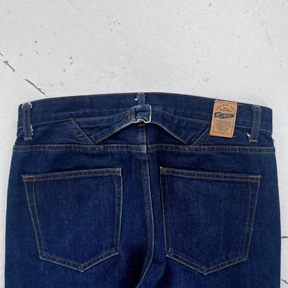 vintage selvedge buckle back denim | Blue, Blue