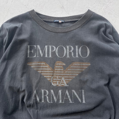 1980s emporio armani graphic pullover | Gray, Gray