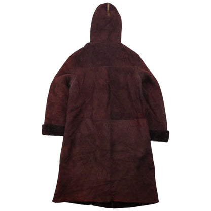 Vintage 2000s Miu Miu Longline Shearling Jacket Womens Size XL | XL, Brown