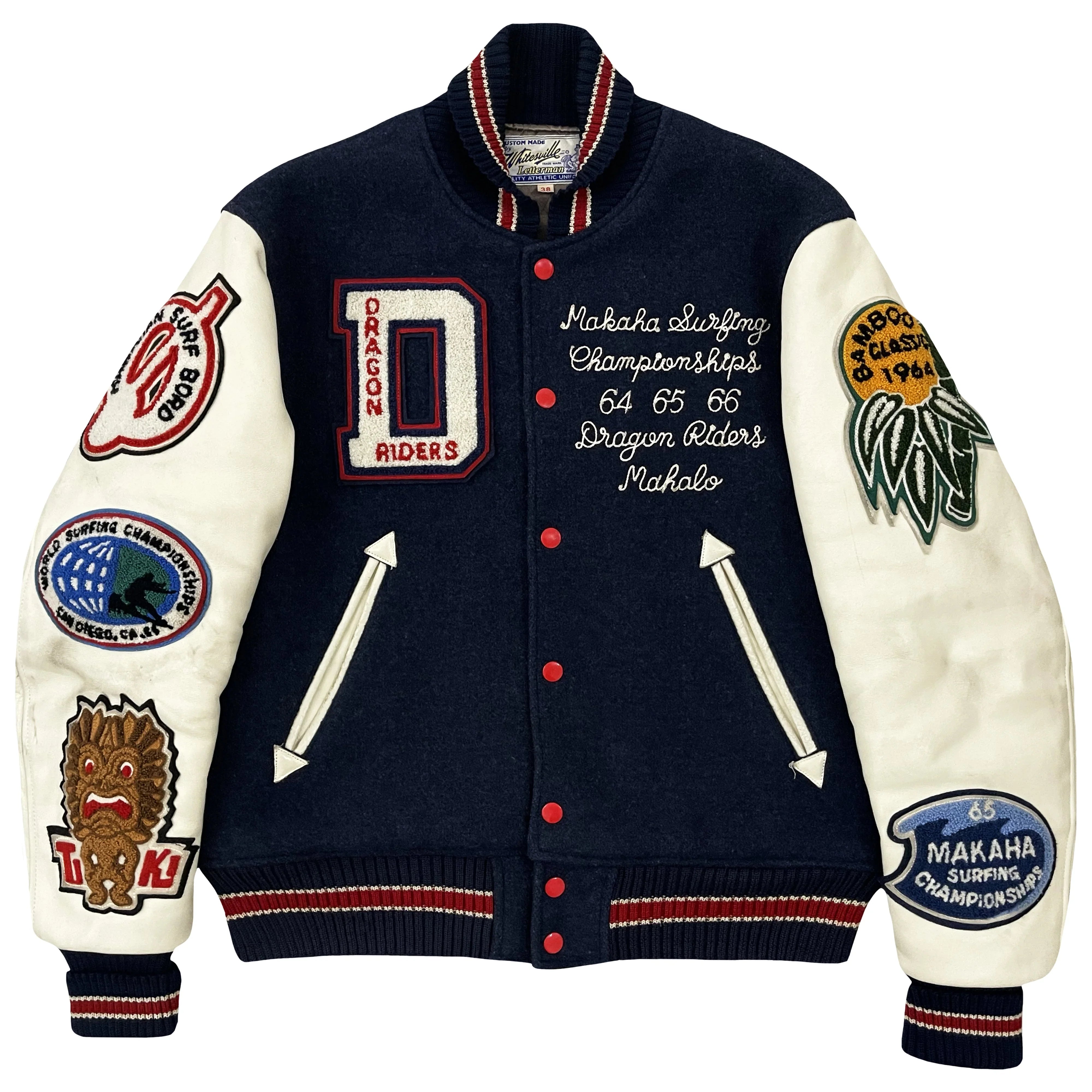 WHITESVILLE スタジャン 38 Whitesville Varsity Jacket - M – Known Source