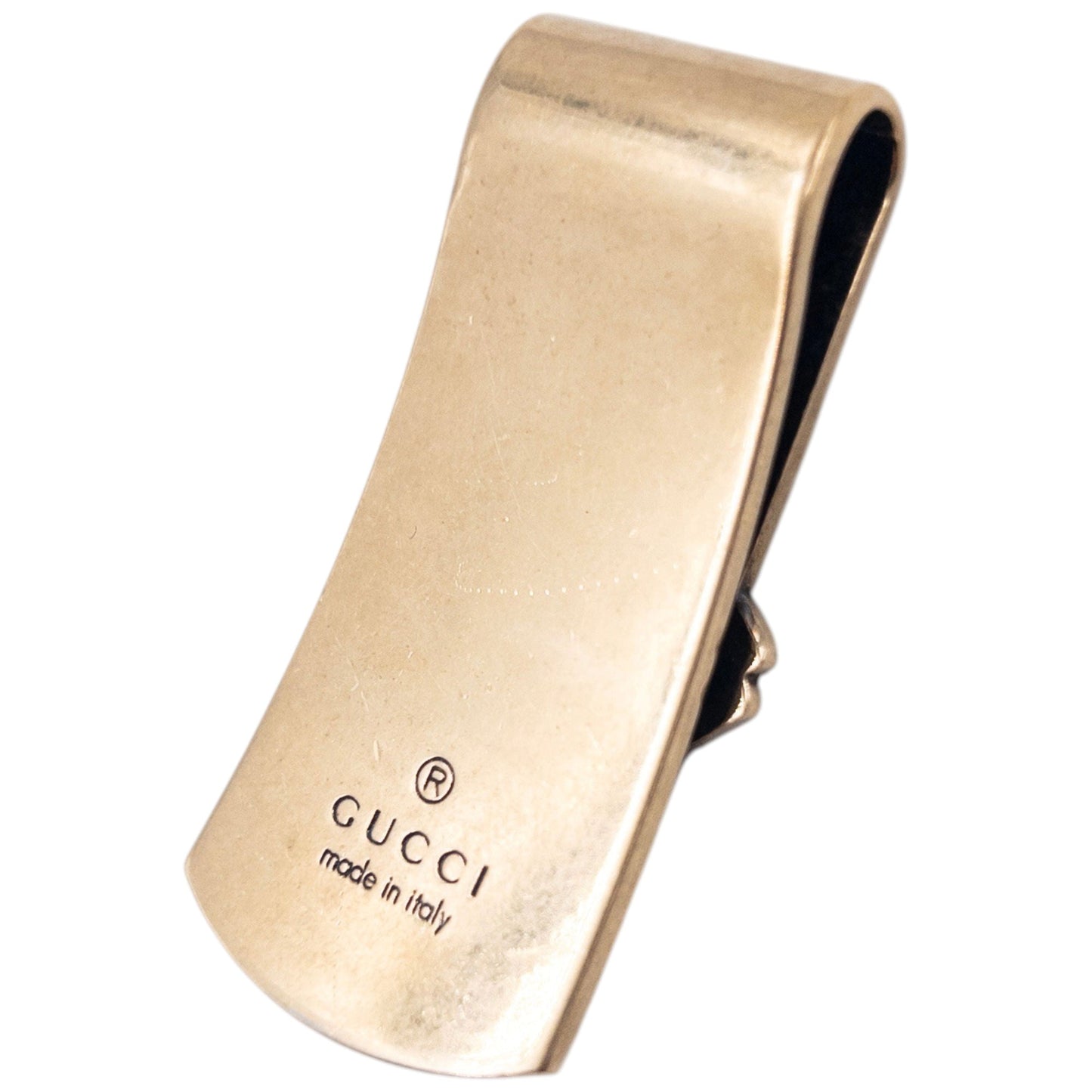 Vintage 2000s Gucci Gold Embossed Money Clip | O/S, Gold