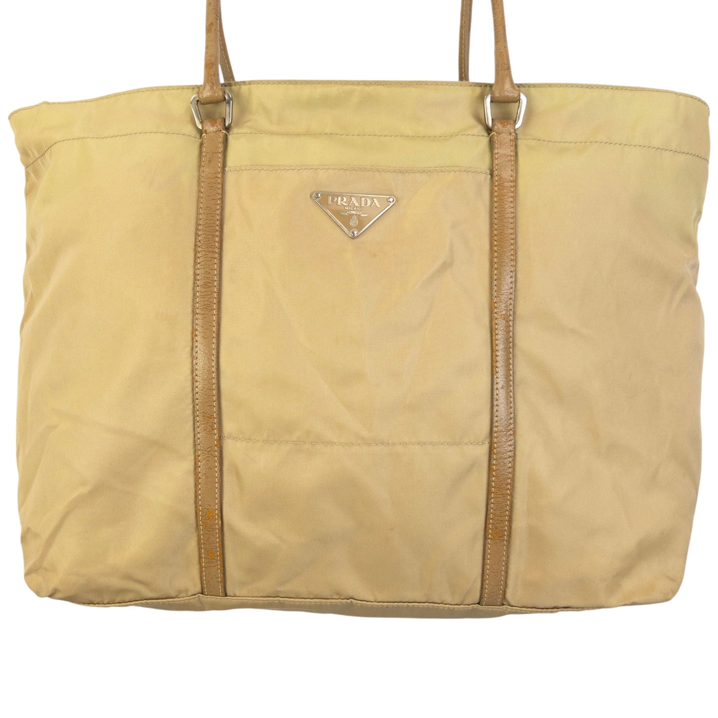 Vintage 2000s Prada Shoulder Bag | O/S, Beige