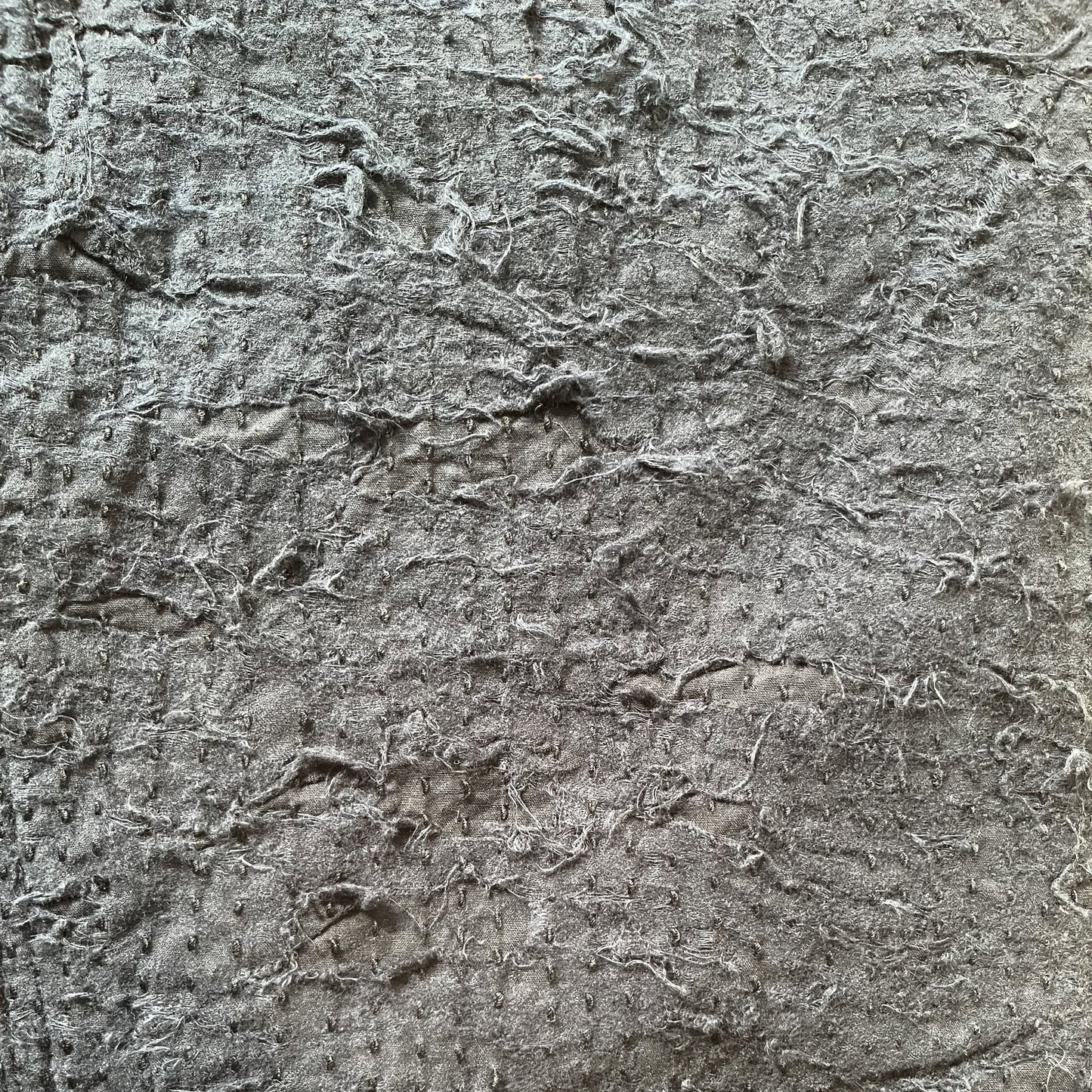 Boro Sashiko Black Distressed Jeans - W34"