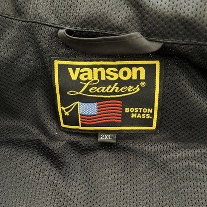 Vanson Leathers Motorcycle Mesh Racer Jacket - XL