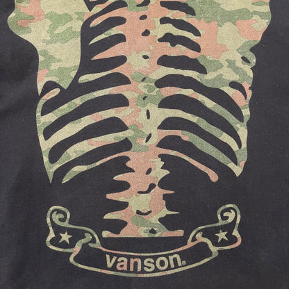 Vanson Leathers Camo Skeleton Hoodie - M | Medium, Multicoloured