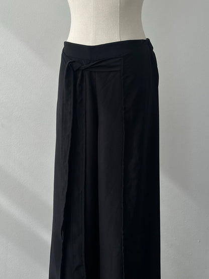 DKNY 2000s Wrap Overlay Wide Leg Trouser - W28-30