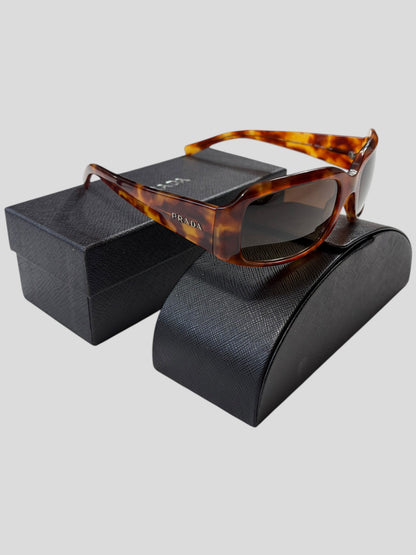 Prada Tortoiseshell Logo Square Sunglasses | O/S, Tortoiseshell