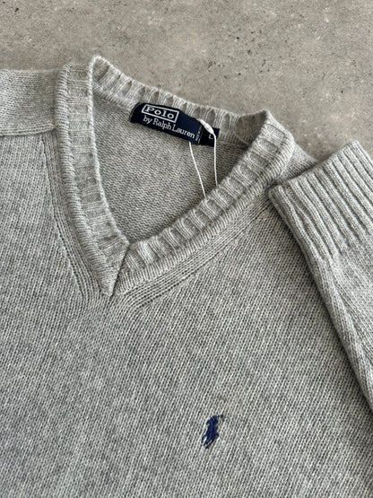 Ralph Lauren Wool V Neck Jumper - XL