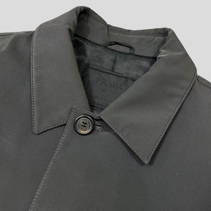 Prada AW00 Soft Touch Technical Polyester Grey Trench Coat - M/L | Default Title, Multicoloured