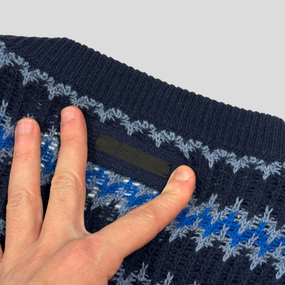 Prada 2019 Lightning Cashmere Wool Logo Knit - IT54 (L)