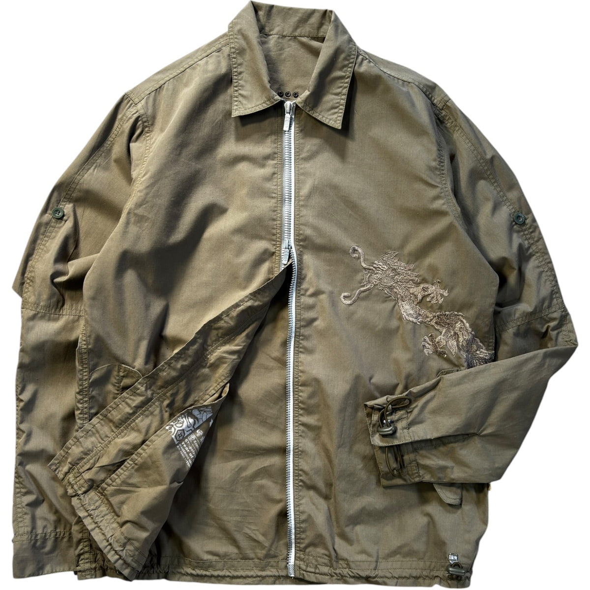 Maharishi 00’s Embroidered Dragon Utility Jacket L | Large, Multicoloured