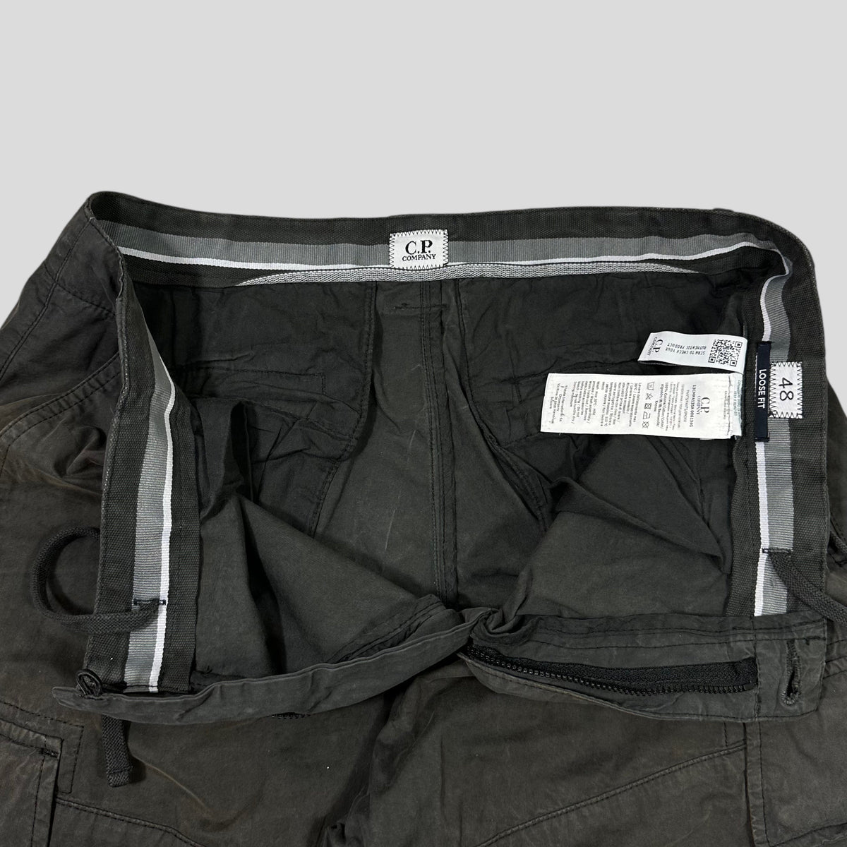CP Company SS22 Grey Cargo Combat Trousers - 34-36 | W34