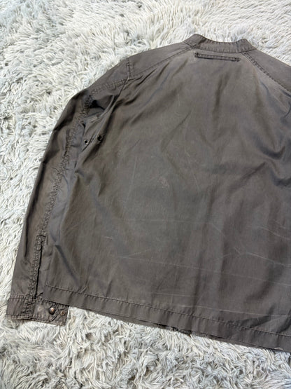 Prada Sport 00’s Ventilated Tela Patina Nylon Acrylic Biker Jacket - S/M | O/S, Grey