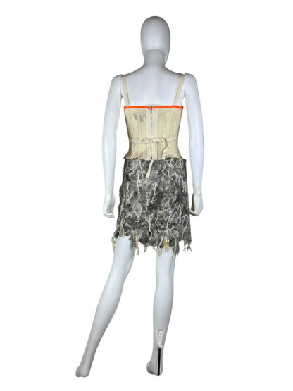 Handmade Avant Garde felt skirt