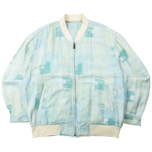 Vintage 80s YSL Yves Saint Laurent Bomber Jacket Size L | Large, Red