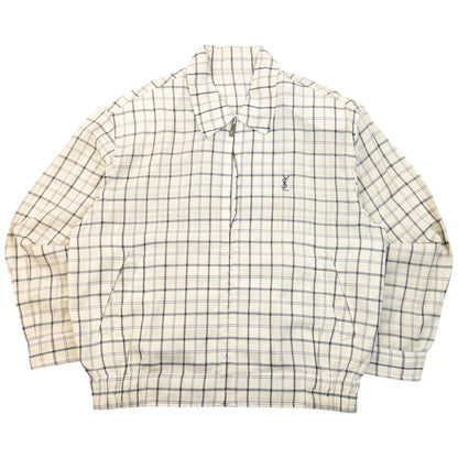 Vintage 90S YSL Yves Saint Laurent Checkered Harrington Jacket Size XS | XS, Multicoloured