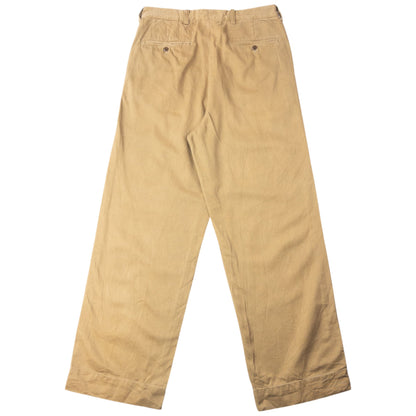 Vintage 2000s Ralph Lauren Double RL Trousers Size W30 | W30, Beige