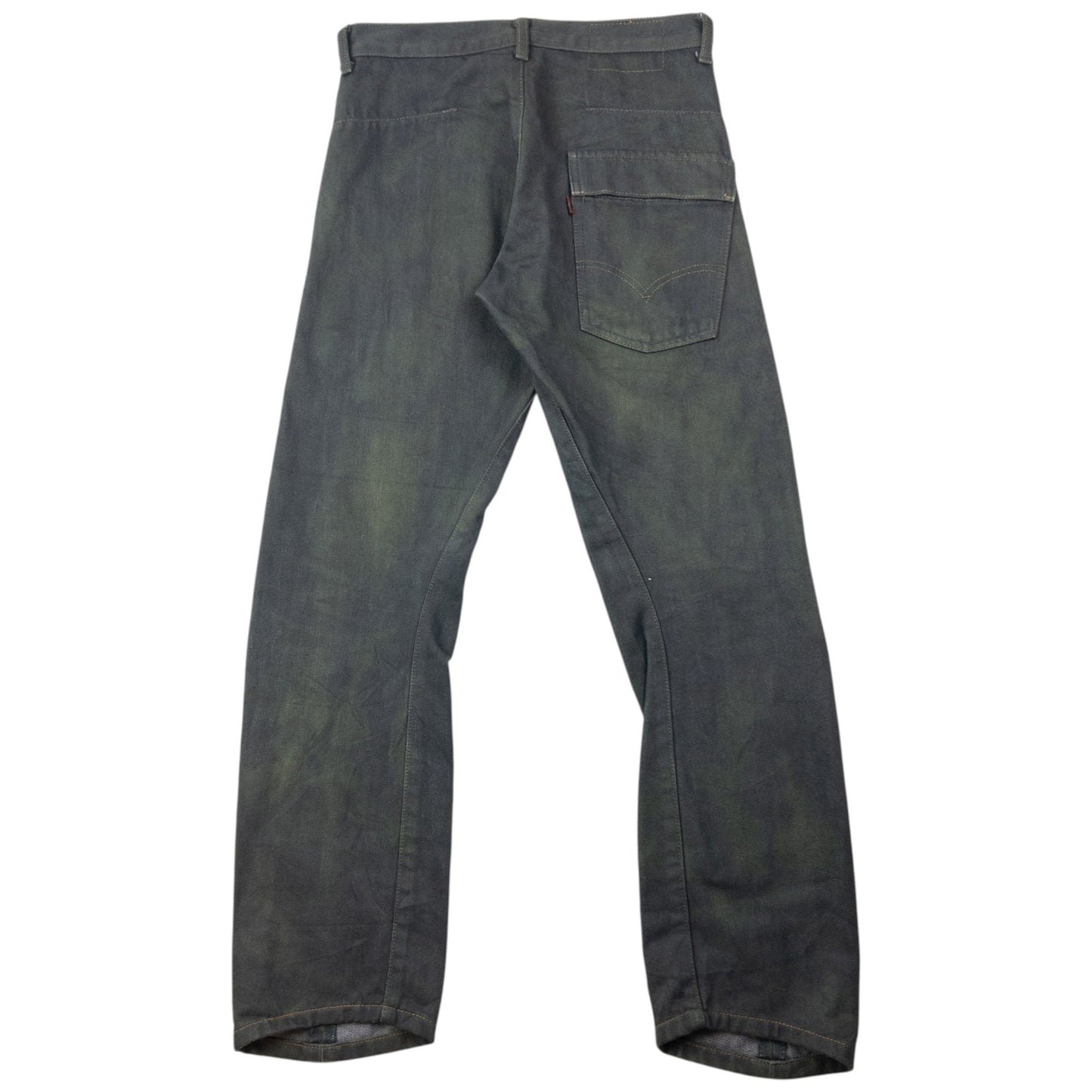 Vintage 2000s Levi's Engineered Garments Denim Jeans Size W27 | W27, Green
