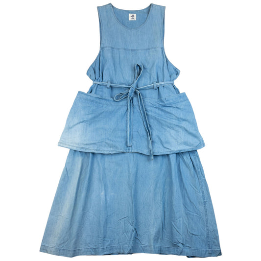 Vintage 90s Hai Sporting Gear By Issey Miyake Denim Dress Womens Size XL | XL, Blue