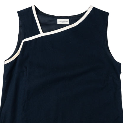 Vintage 2000s Dries Van Noten Dress Womens Size S | Small, Navy