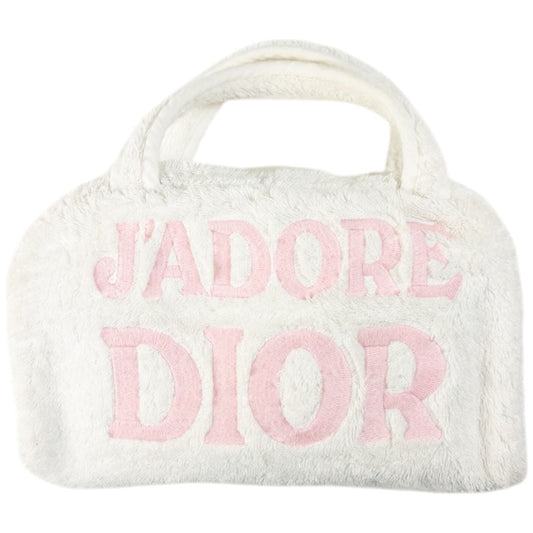 Vintage Dior J'adore Terry Cloth Handbag