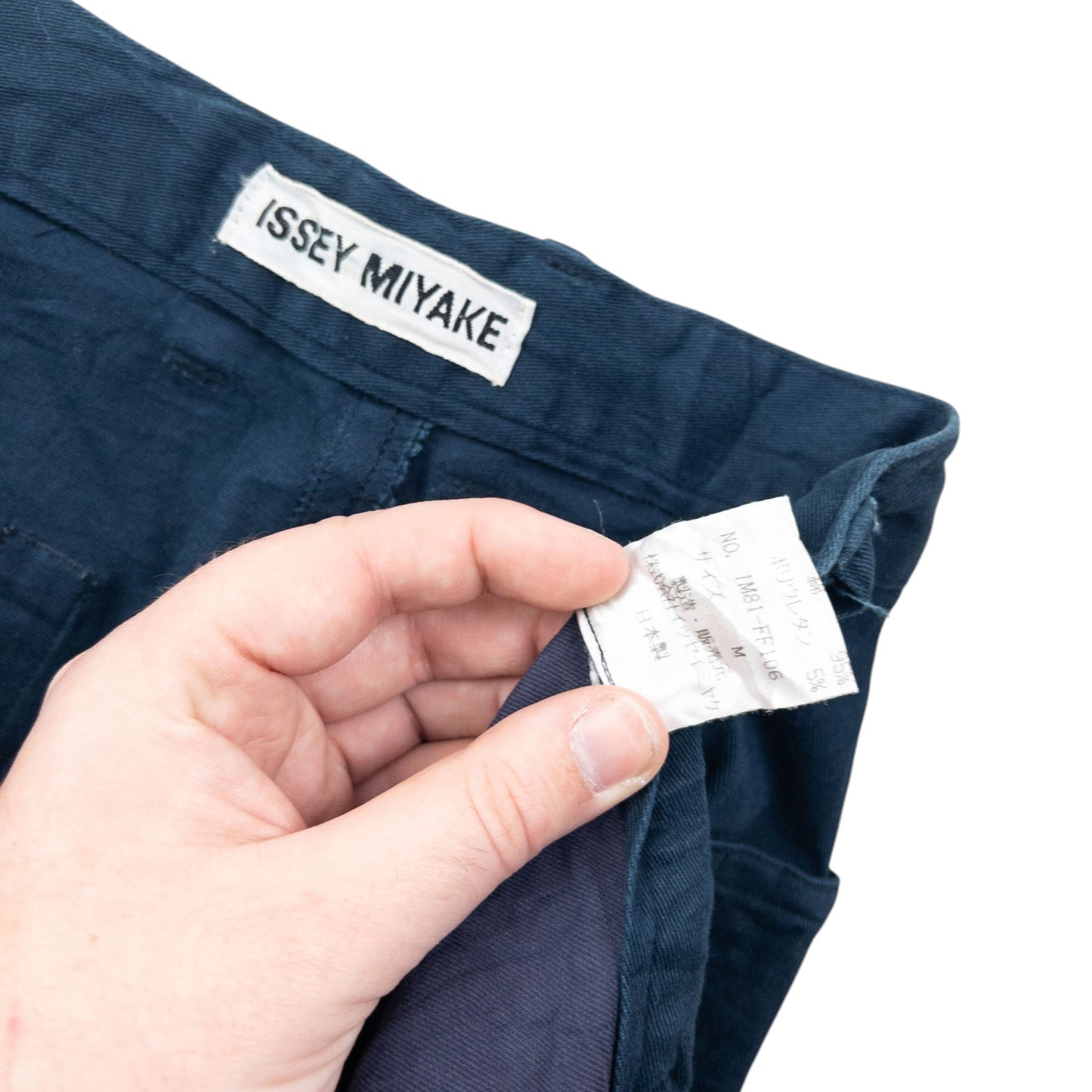 Vintage 2000s Issey Miyake High Waisted Trousers Size W26 | W26, Navy