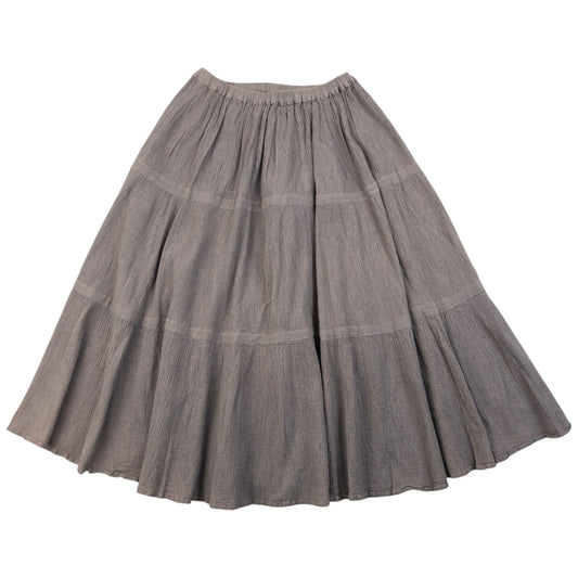 Vintage Tsumori Chisato Crinkle Skirt Womens Size L | Large, Brown